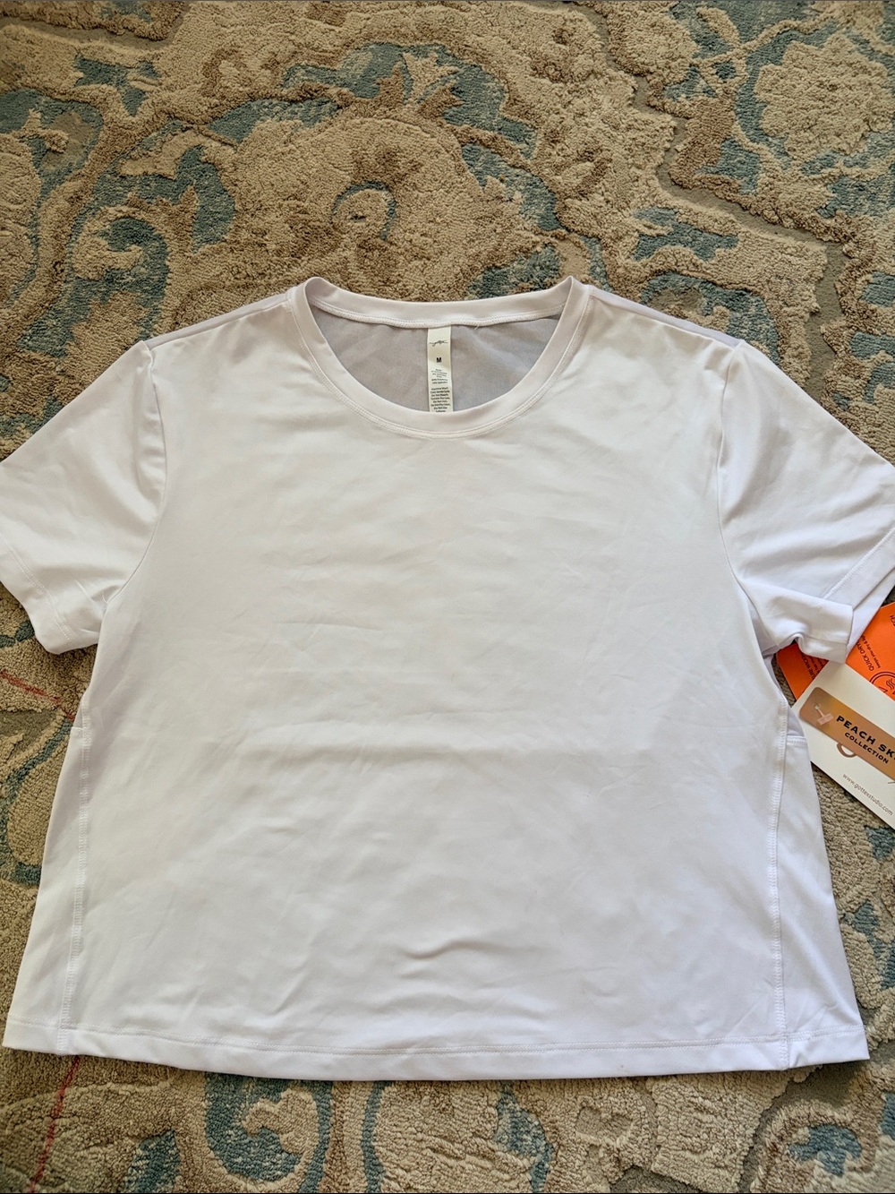Gottex White Short Sleeve Crewneck Tee